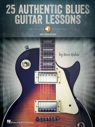 25 Authentic Blues Guitar Lessons Guitar and Fretted sheet music cover